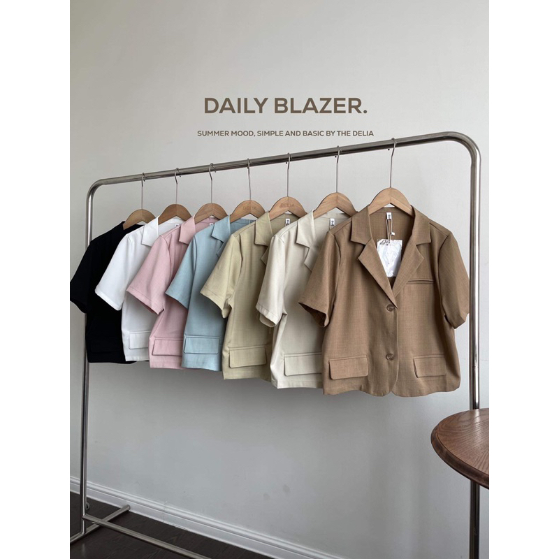 2307 ÁO BLAZER BA CÚC DỌC NẮP TÚI GIẢ