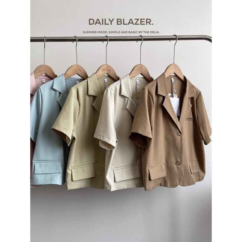 2307 ÁO BLAZER BA CÚC DỌC NẮP TÚI GIẢ