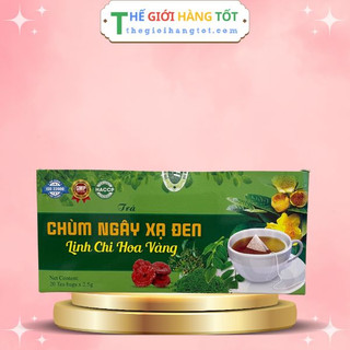 Trà túi lọc Chùm Ngây xạ đen linh chi (Hộp 20 gói)