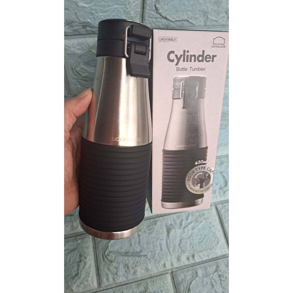 Bình Giữ Nhiệt Bằng Thép Không Gỉ Lock&Lock Cylinder Bottle LHC4145SLV  – Bạc
