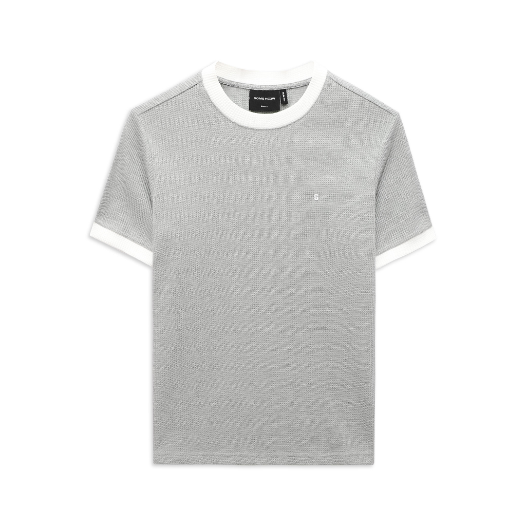 Áo Thun Nam Color Rib Collab, Chất Vải Cotton Tổ Ong Thoải Mái, AT0060, SOMEHOW