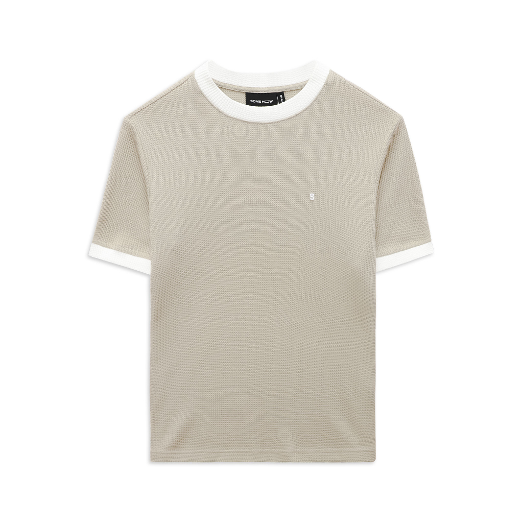 Áo Thun Nam Color Rib Collab, Chất Vải Cotton Tổ Ong Thoải Mái, AT0060, SOMEHOW