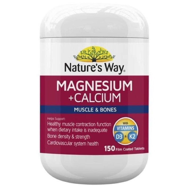 Nature’s Way Magnesium Plus Calcium của Úc 150 viên