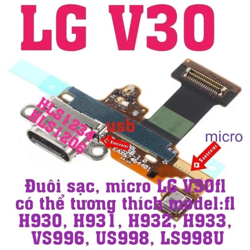 Cụm chân sạc LG V30 V30  Plus chất lượng cao