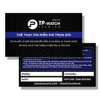 Thẻ Thay Pin Casio Miễn Phí Trọn Đời tại TP-Watch | Battery Replacement Card
