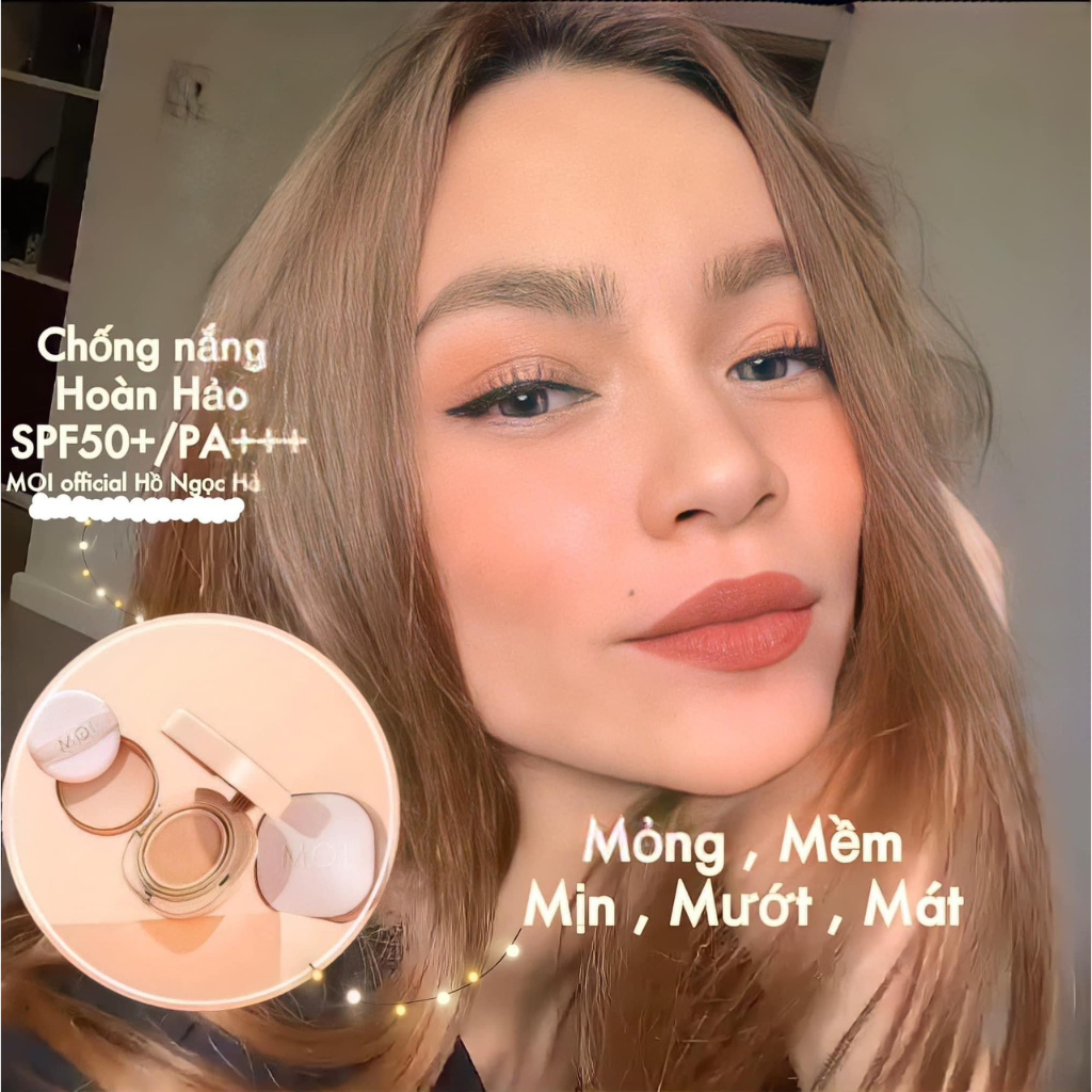 Phấn Nước trang điểm chính hãng M.O.I Baby Skin Cushion SPF 50+ PA+++ Siêu mịn, càng dùng càng đẹp