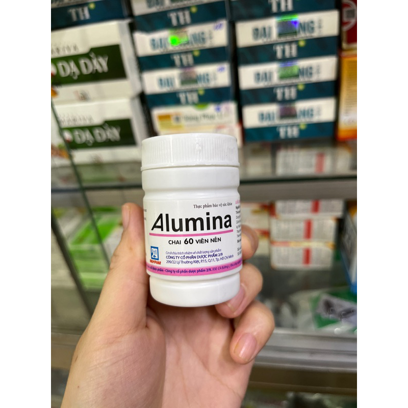 ✅ Viên Nhai Alumina Hỗ Trợ Bệnh Dạ Dày Ợ Chua Lọ 60v