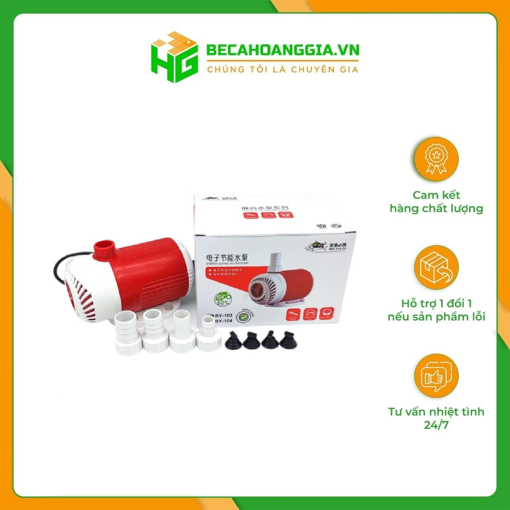 Bơm bể cá mini BAOYU BY 109S sử dụng trong cả nước mặn và ngọt - Bể cá hoàng gia