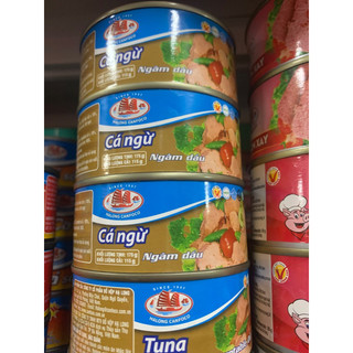 Cá ngừ ngâm dầu đóng hộp ăn liền 175g
