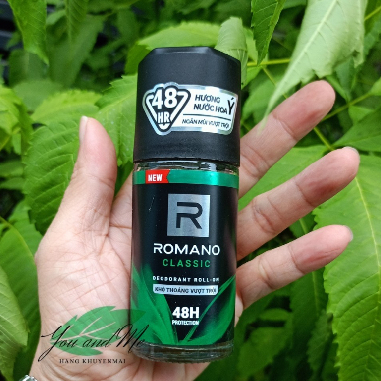 Lăn khử mùi nam kháng khuẩn & khô thoáng Romano