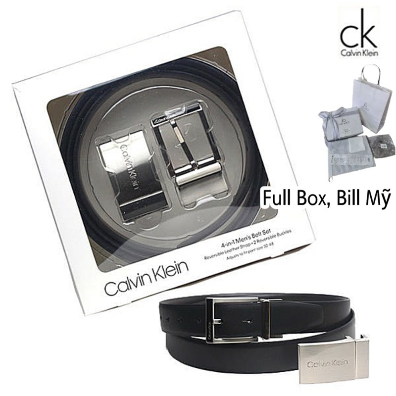Thắt lưng da nam 4in1 Calvin Klein Ck chính hãng nhập Mỹ