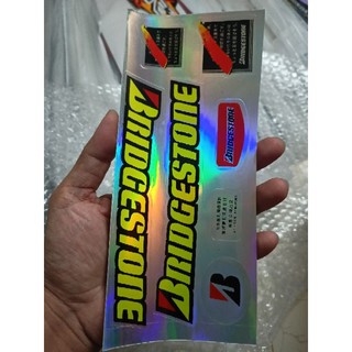 Bộ tem xe đạp Bridgestone màu vàng
