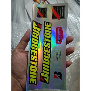 Bộ tem xe đạp Bridgestone màu vàng