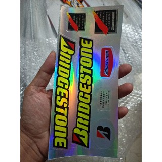 Bộ tem xe đạp Bridgestone màu vàng