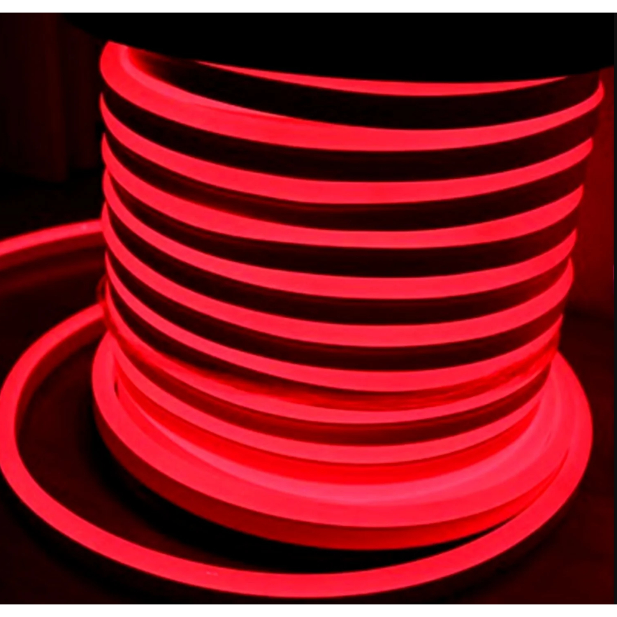 50 MÉT DÂY ĐÈN LED NEON 8x16mm 220V LOẠI 1 MẶT SÁNG CÓ SẴN NGUỒN