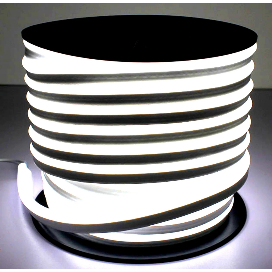 50 MÉT DÂY ĐÈN LED NEON 8x16mm 220V LOẠI 1 MẶT SÁNG CÓ SẴN NGUỒN