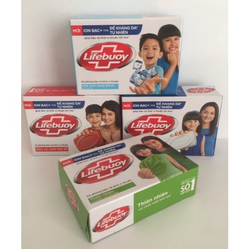 Xà bông, xà phòng tắm Lifebouy diệt khuẩn 99,9% 90g