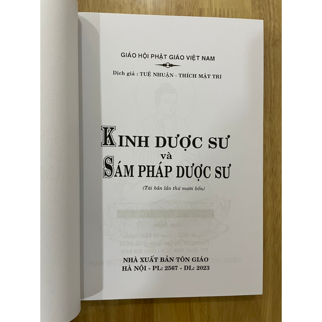 Sách - Kinh Dược Sư và Sám Pháp Dược Sư
