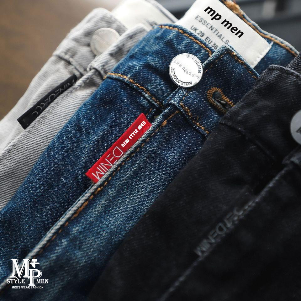 FREESHIP-Quần short jean xanh Đen MP MEN form trên gối vừa vẹn thoải mái 006