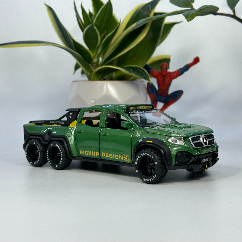 Mô hình xe bán tải Mercedes Benz Xclass 6x6 quái vật Off road cực ngầu