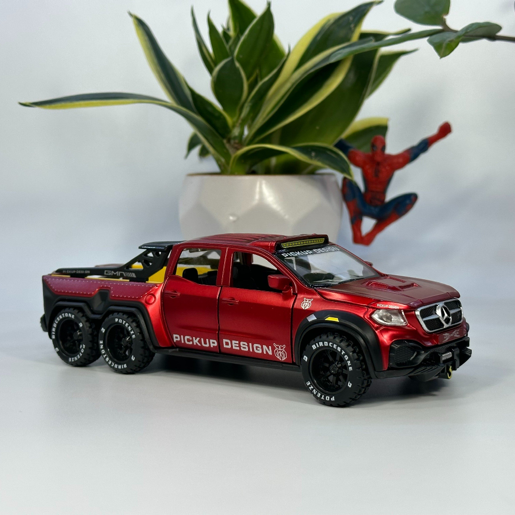 Mô hình xe bán tải Mercedes Benz Xclass 6x6 quái vật Off road cực ngầu