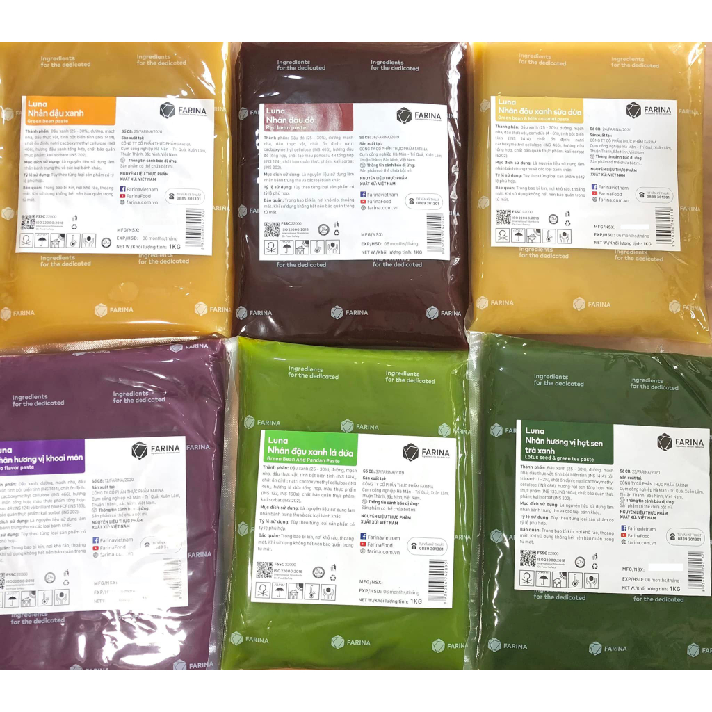 Date mới - Nhân bánh Trung Thu Farina đủ loại - 1kg