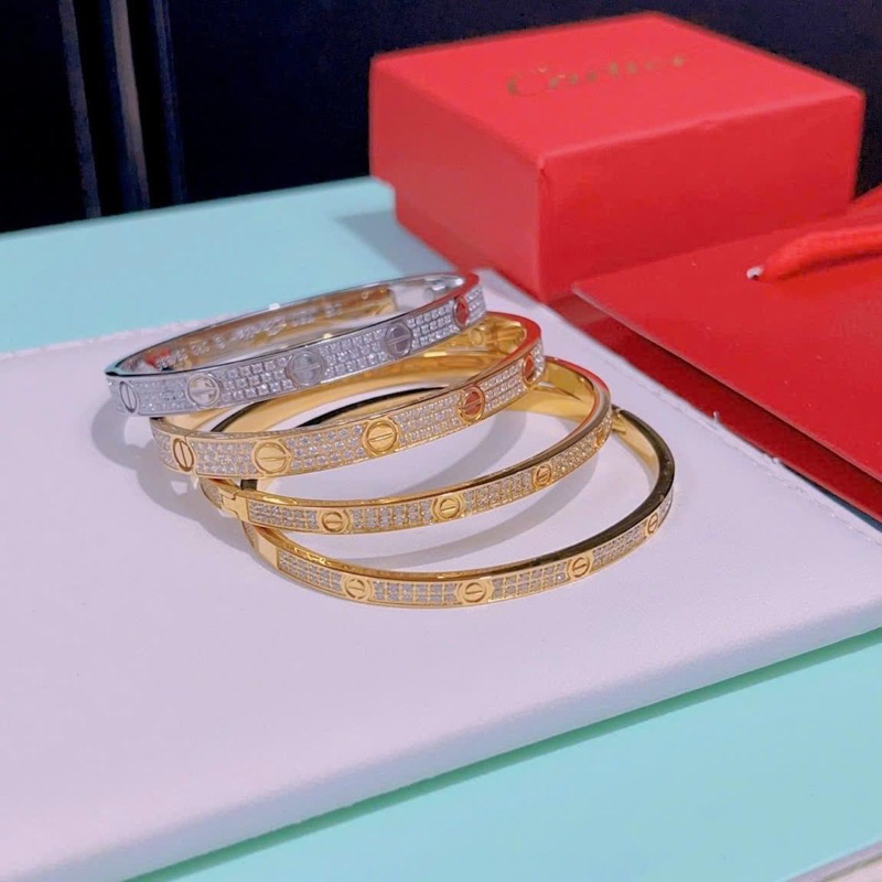 Vòng tay Titan Ca-ti-e full đá cao cấp