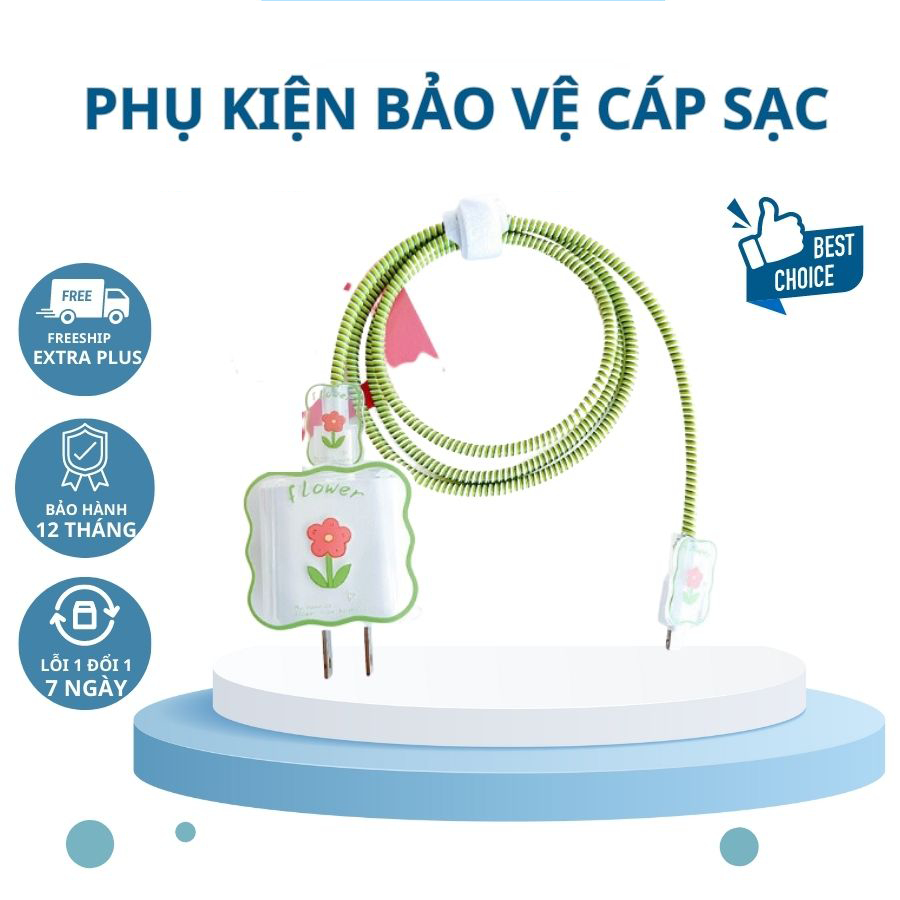 Bộ Phụ Kiện Bảo Vệ Đầu Cáp Sạc BWOO Pd20W Gồm1 Bộ Dây Cáp Sạc Mềm Chống Cắn Bằng Silicon Hoạt Hình Đáng Yêu Cho Bộ Sạc