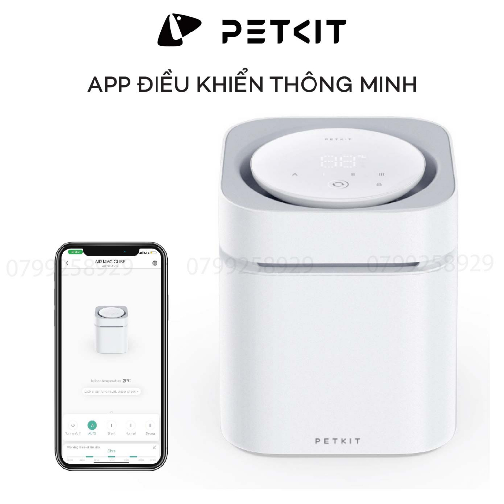 Máy Diệt Khuẩn, Khử Mùi Hôi Thú Cưng Thông Minh PETKIT AIR MAGICUBE BH 12 tháng