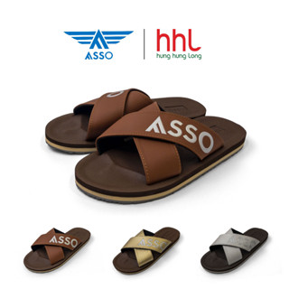 Dép Nam Cao Cấp  ASSO AS007 Quai Chéo chính hãng, nhập khẩu từ Thái Lan