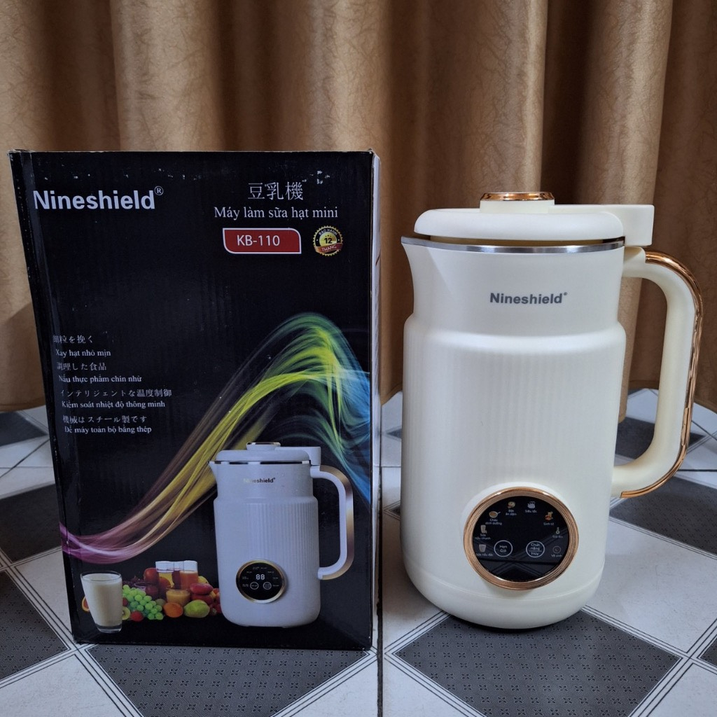 Máy làm sữa hạt nineshied 800ml,1000ml chính hãng,bảo hành 12 tháng