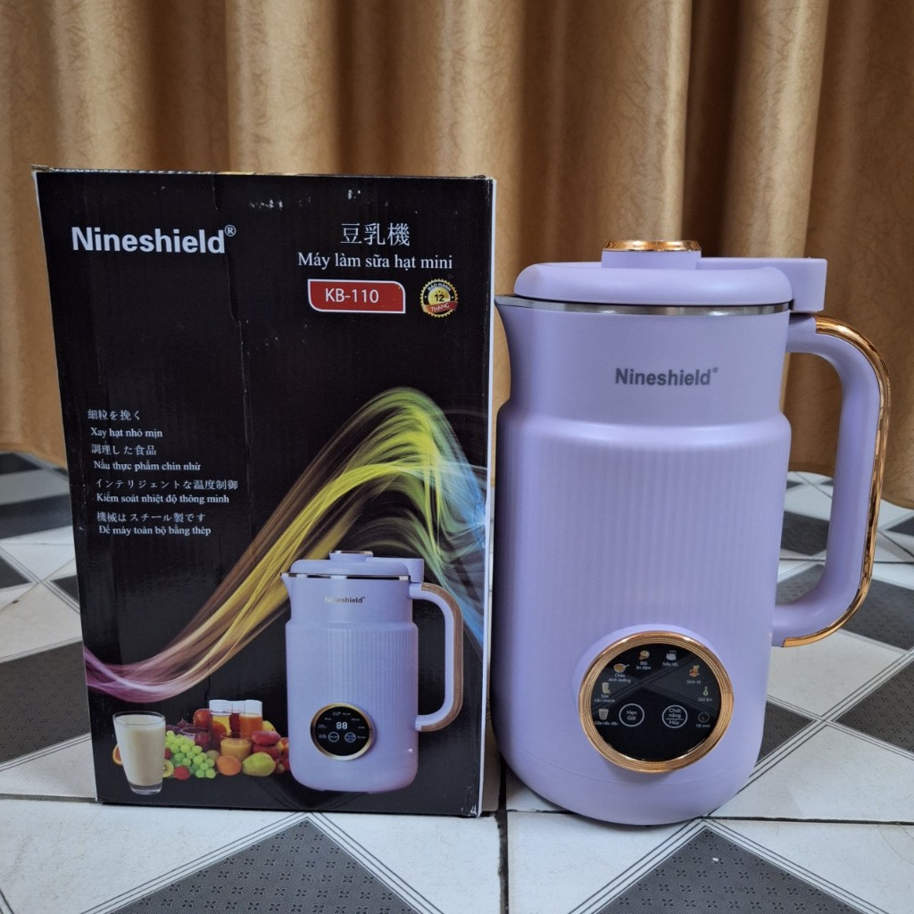 Máy làm sữa hạt nineshied 800ml,1000ml chính hãng,bảo hành 12 tháng