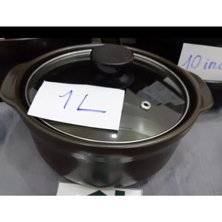 nồi đất 1L nắp kiếng ( 20 x 17 x 8cm)