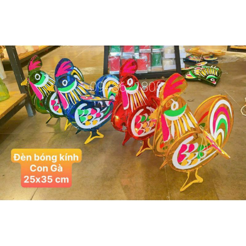 Đèn lồng trung thu dân gian truyền thống size nhỡ hình các con vật ngộ nghĩnh