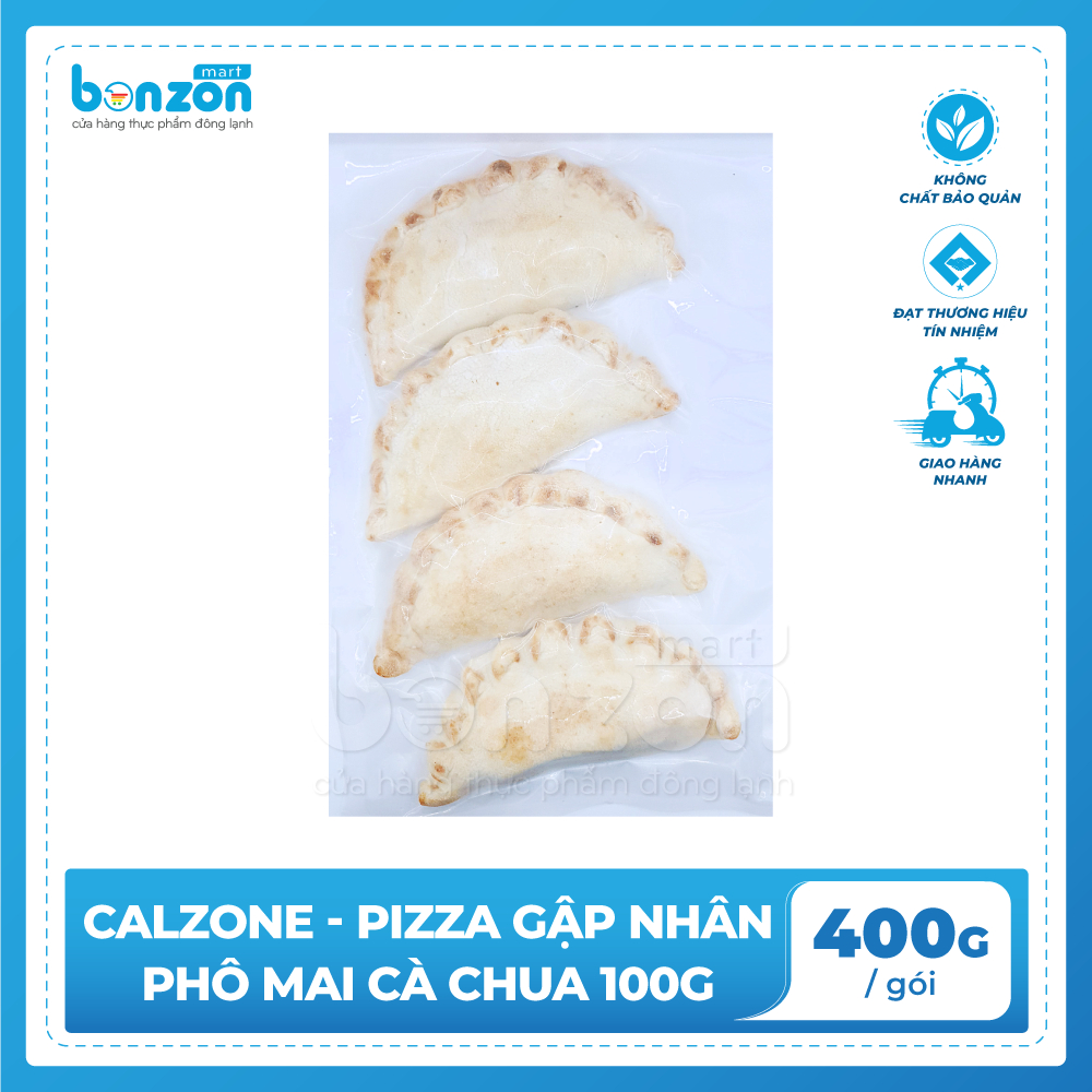 Bonzon - Calzone Pizza gập nhân phô mai cà chua 400g