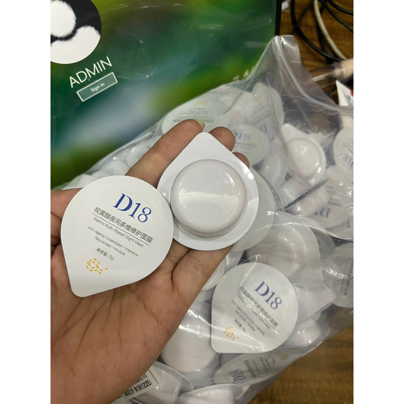 Mặt nạ D18 - Retinol Multi-repair night mask - 10 hũ - KHÔNG HỘP
