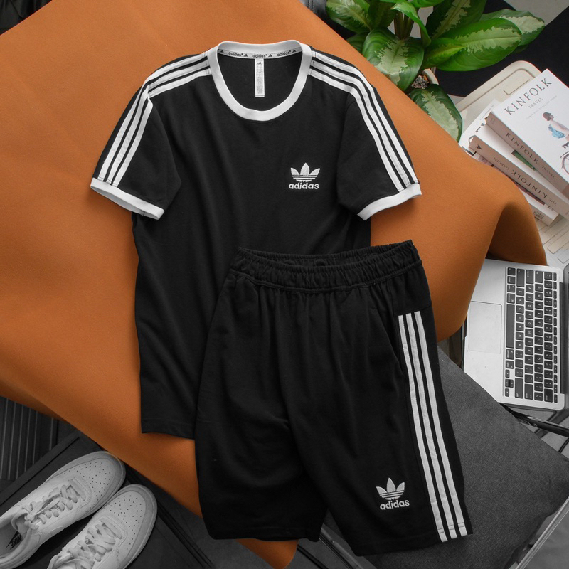 Bộ Quần Áo Thể Thao Nam Nữ Cotton Co Giãn Logo thêu , Siêu Thấm Hút , Nhiều Màu Sắc