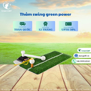 Thảm Tập Swing Golf Green Power 3 Trong 1 Chính Hãng PGM - Tập Kỹ Thuật Driver, Swing Golf, Chip Golf Tại Bất Cứ Đâu