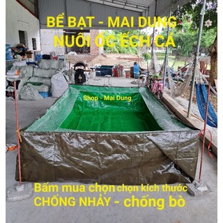 Bể bạt nuôi ốc ếch cá lươn chống nhảy chống bò