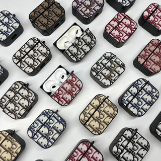 Vỏ, ốp airpod di-or 1/2/3 pro chất liệu da