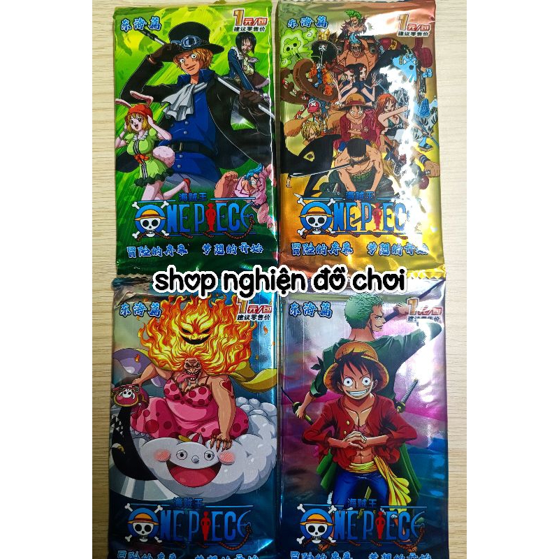 1 Gói thẻ bài ĐEN ONE PIECE, gồm 6 thẻ GIẤY CỨNG.