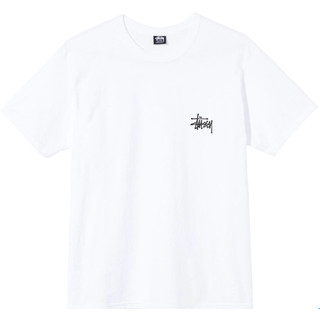 📌[𝐒𝐓𝐔𝐒𝐒𝐘] Áo Stussy Basic T-Shirt White - Chính hãng 100%
