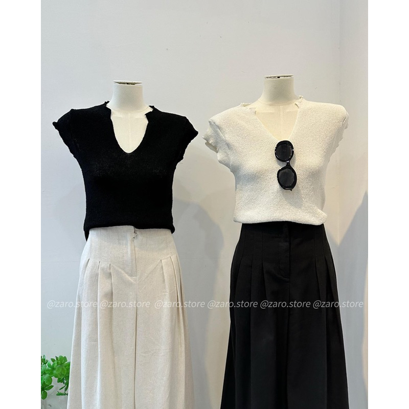 Áo len mongtoghi cổ V [HÌNH THẬT CHỤP TẠI SHOP]