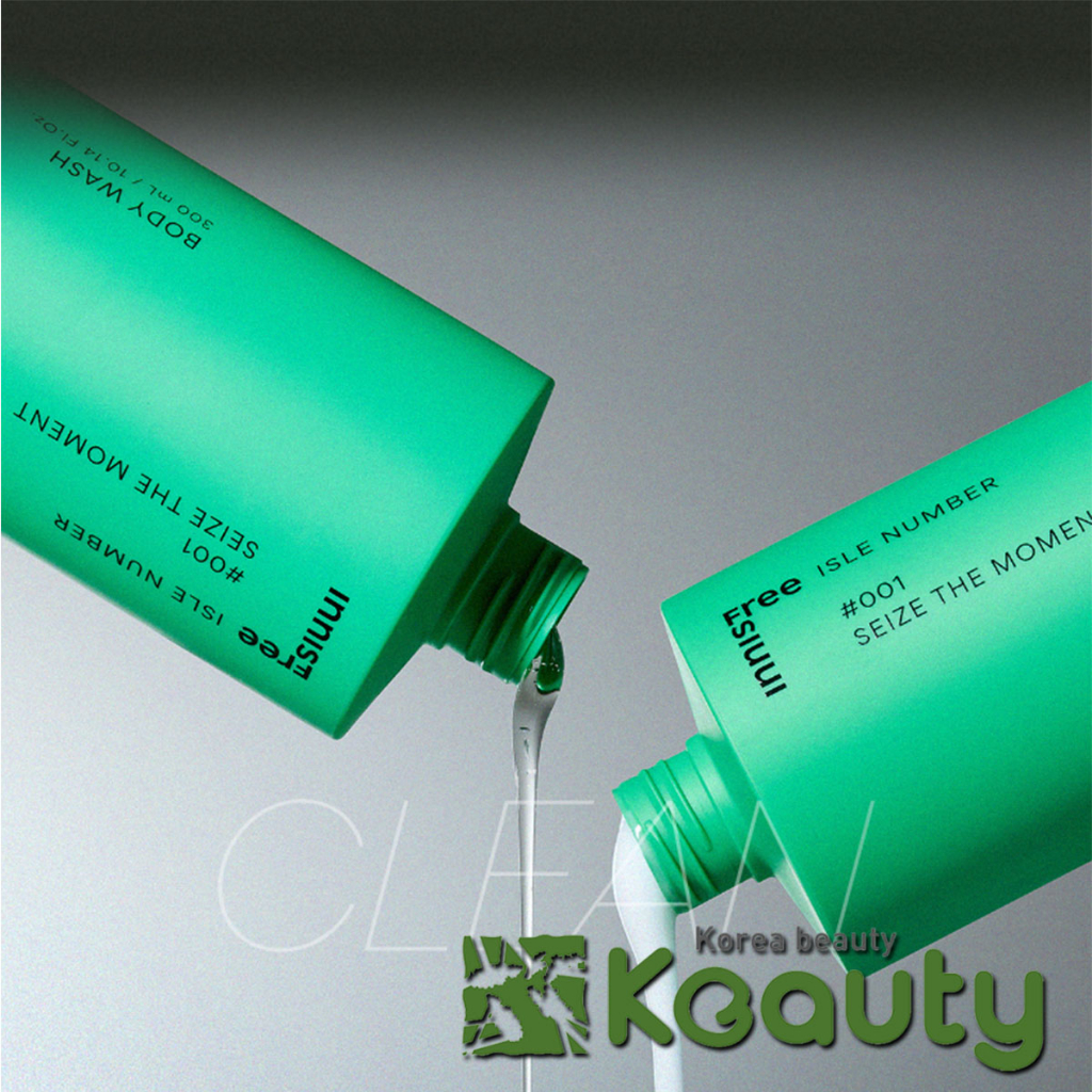 Sữa tắm và sữa dưỡng Innisfree Isle Number Body Wash, Lotion Seize The Moment 300ml