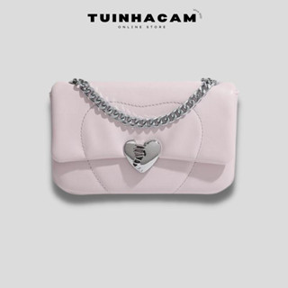 Túi xách kẹp nách nữ Tuinhacam túi đeo chéo đeo vai nữ dáng vuông dây xích da pu cao cấp thời trang Hàn Quốc - TNC009