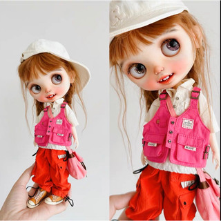 Blythe custom miệng cười kèm phụ kiện