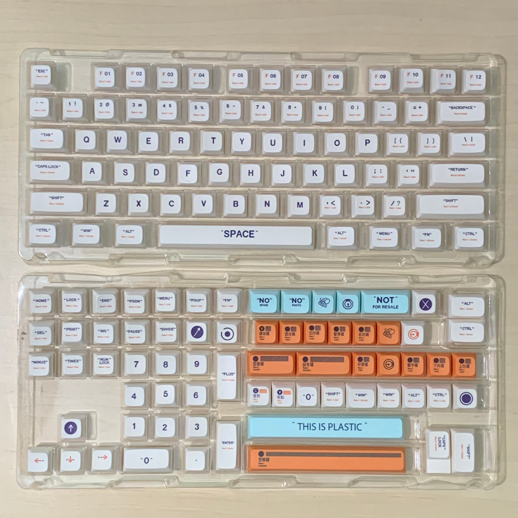 Keycap XDA Profile - This Is Plastic 139 Nút Chất liệu PBT Dành cho phím cơ
