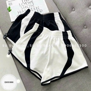 Quần đùi thun 1 sọc line bầu tôn dáng