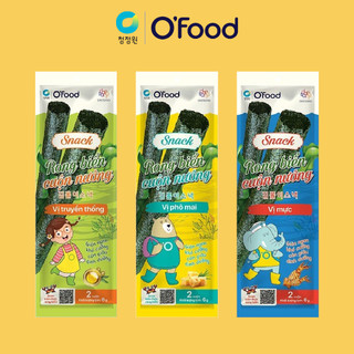 [Mua 1 tặng 1] Snack rong biển nướng giòn 6g O'food