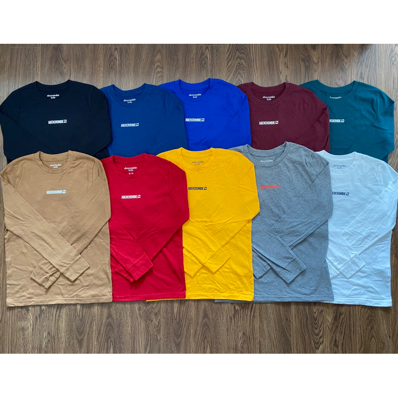 Size (18-44kg) Áo thun cotton bé trai Aber tay dài MTIC, hàng xuất dư